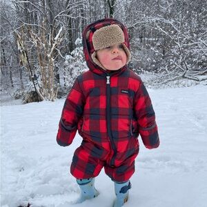 OshKosh B'gosh Red and Black Plaid Kids Jacket